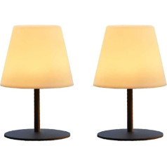 2 bezvadu bezvadu LED galda lampu komplekts Twins, H16 cm