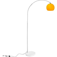 Cclife LED E27 loka lampa, stāvlampa, koka, moderna stāvlampa, balta, auduma abažūrs