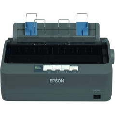 EPSON LX-350 EU Matrixdrucker (9-kanālu, USB 2.0), melns, 43cm