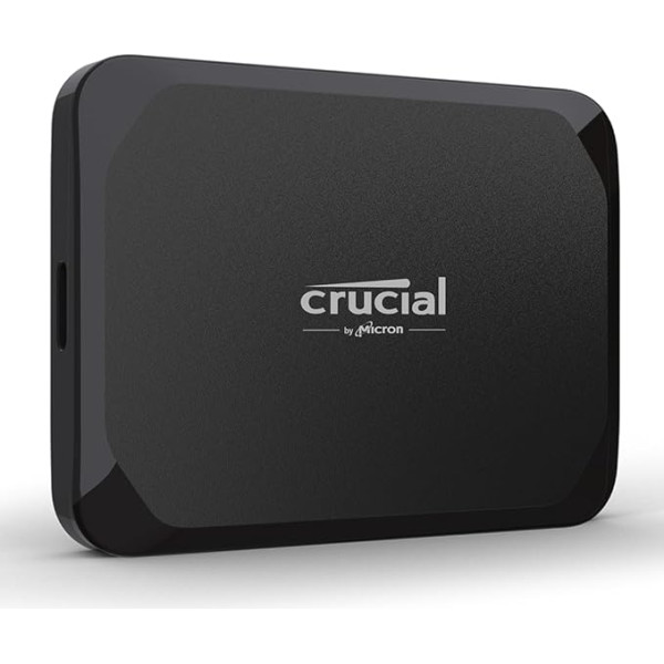 Crucial X9 4TB ārējais SSD cietais disks, līdz 1050 MB/s, saderīgs ar PC, Mac un spēļu konsolēm, USB-C 3.2, portatīvais SSD - CT4000X9SSD902