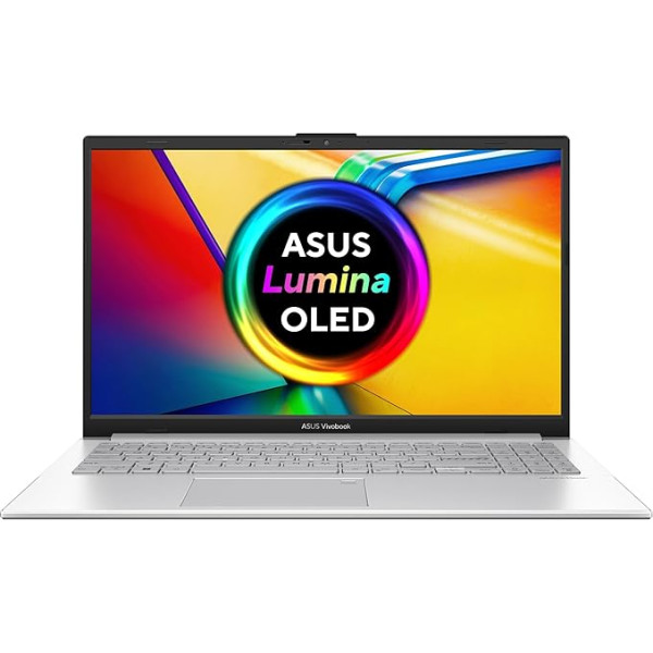 ASUS Vivobook Go 15 OLED | 15,6-дюймовый OLED-дисплей FHD 0,2 мс | AMD Ryzen 5 7520U | 16 ГБ RAM | 512 ГБ SSD | AMD Radeon | Windows 11 | QWERTZ Keyboard | Cool Silver