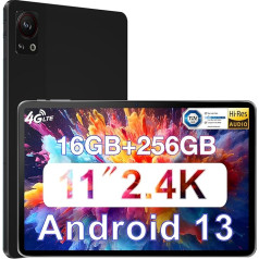 DOOGEE T30S planšetdators 11 collas, 2.4K displejs, 16(6+10) GB RAM 256GB ROM (1TB TF), 8580mAh/10W, Android 13, Smart PA, 13MP/8MP Android planšetdators, Dual Nano SIM 4G LTE + 5G WiFi, DRM L1, melns