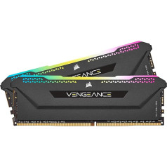 Corsair Vengeance RGB PRO SL 64GB (2x32GB) DDR4 3200 (PC4-25600) C16 1.35V datoratmiņas modulis melns