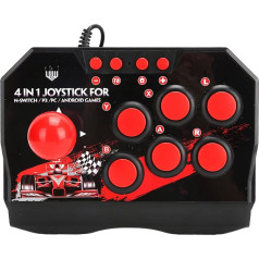 Leapiture Arcade Fight Stick, ностальгический PC Street Fight Controller, проводной аркадный джойстик, аксессуары для аркадных игр с USB-портом для Switch PS3 PC