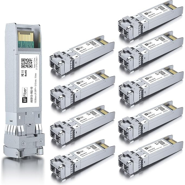 10G vieno režimo SFP+ LC modulis, 10GBase-LR šviesolaidžio siųstuvas, skirtas 