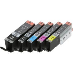 Canon PGI-550 CLI-551 multipakete - 5 printeru tintes kasetnes Pixma iP7250 MG5450 MG6350 MX725 MX925