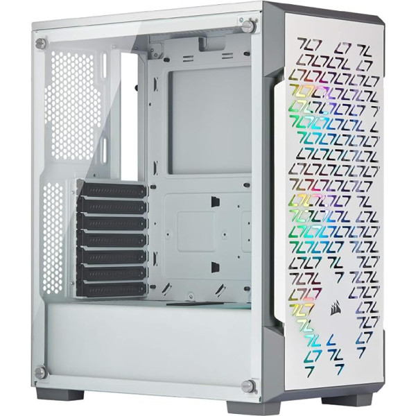 Corsair iCUE 220T RGB spēļu korpuss, balts