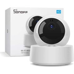 SONOFF GK-200MP2-B Wi-Fi bezvadu IP drošības kamera ar izcilu Full HD 1080P izšķirtspēju un 360° platleņķa leņķa monitoringu