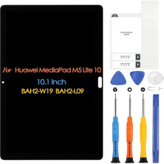 ARSSLY LCD ekranas für Huawei MediaPad M5 Lite 10 Bildschirm Ersatz BAH2-W19 BAH2-L09 10,1 Zoll LCD Bildschirm Touch Digitizer Glas Panel Vollmontage mit Reparaturwerkzeug