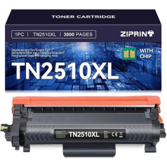 ZIPRINT TN2510 TN2510XL Suderinamas su Brother HL-L2400DWE Brother mfc-l2860dwe HL-L2400DW HL-L2402D HL-L2442DW HL-L2445DW HL-L2447DW HL-L2460DN HL-L2865DW TN2510 XL (juodas x 1) P)