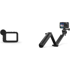 Multivides modulis (HERO10 Black/HERO9 Black) - GoPro aksesuāri un 3-Way 2.0 (statīvs/rokturis/izstiepējs) - GoPro aksesuāri, AFAEM-002, melns