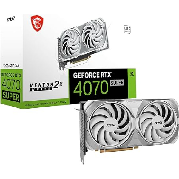 VGA MSI RTX4070 Super 12GB Ventus 2X White OC