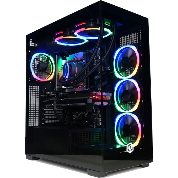 CyberPower Champion 1080TI Gaming PC - Intel Core i7 7700 K OC 4,6 GHz, NVIDIA GTX 1080TI 11, Seidon 120 V 240 V dzesētājs, 32 GB RAM, 240 GB SSD, 2 TB HDD, 600 W 80 Plus barošanas bloks, PCI-E WiFi Bez OS