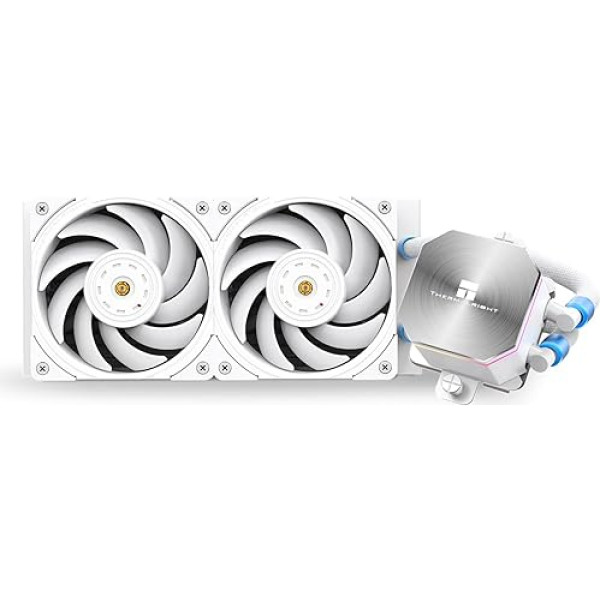 Thermalright Frozen Edge 240 White Liquid CPU ūdens dzesētājs ar 120 mm PWM ventilatoru, 240 White Cold Row specifikācija, integrēts ūdens radiators AMD/AM4/AM5, Intel LGA1700/1150/1151/1200/2011