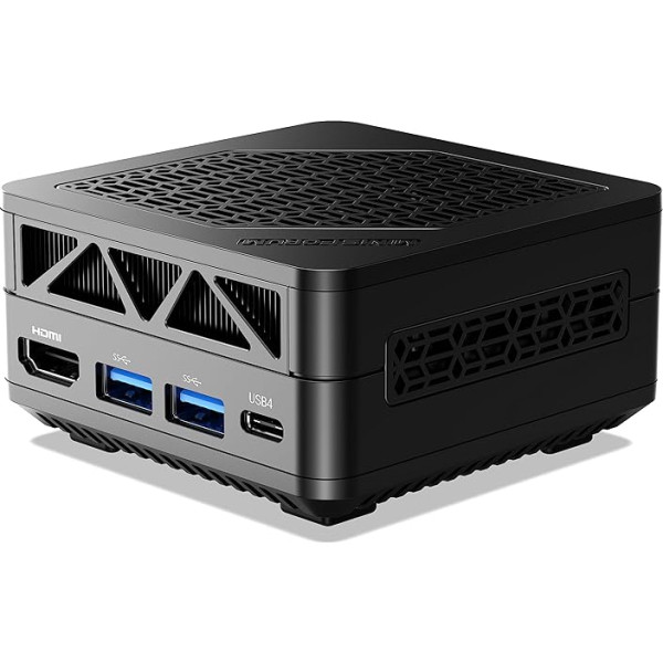 MINIS FORUM EM680 Mini dators, AMD Ryzen 7 6800U 8 kodolu 16 pavedienu procesors, 32 GB LPDDR5/1TB SSD Mini galddators, HDMI/USB4 savienojums, WiFi, BT, USB 3.2×3