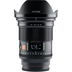 VILTROX AF 16mm F1.8/f1.8 autofokusa objektīvs, īpaši platleņķa objektīvs ar iebūvētu LCD ekrānu Sony E-Mount bezspoguļa kamerām a7CR a7CII a7RV a1 a9II a7C a6700 a6600 a6400 a6100