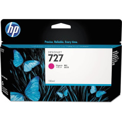 HP 727 Magenta 130 ml originali druckerpatrone (B3P20A), für HP DesignJet mit originaler HP Tinte, für Großformatdrucker der Serien HP DesignJet T2500, T1500 & T900 sowie den HP 727 DesignJet Druckkopf