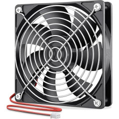 120 mm Fan 24 V 120 mm x 25 Case Fan Dual Ball Bearing 120 mm Computer Fan 24 V Fan 2000 RPM PC Case for PSU Workstation Cabinet Ventilation Fan Replacement