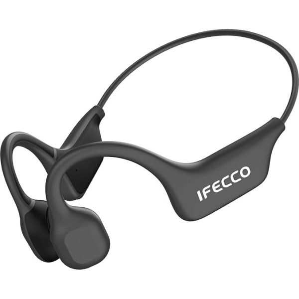 IFECCO Bone Sound austiņas Bluetooth 5.3, atvērtas ausu austiņas sportam ar mikrofonu, bezvadu kaulu skaņas austiņas, IPX5 ūdensnecaurlaidīgas austiņas skrējējiem, velosipēdistiem, riteņbraukšanai