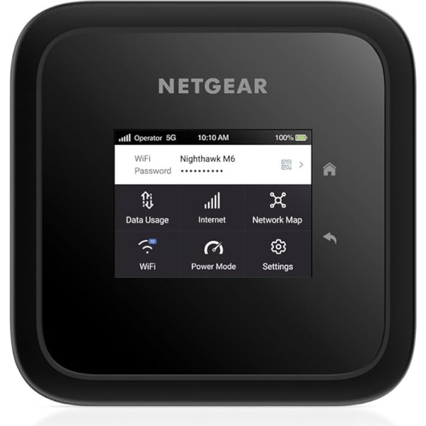 NETGEAR Nighthawk M6 (MR6150), 5G maršrutētājs SIM karte WiFi 6, portatīvais 5G LTE modema maršrutētājs, mobilais WLAN SIM kartes maršrutētājs mājoklim, 4G/5G Hotspot, īpaši ātrs, līdz 2,5 Gbps