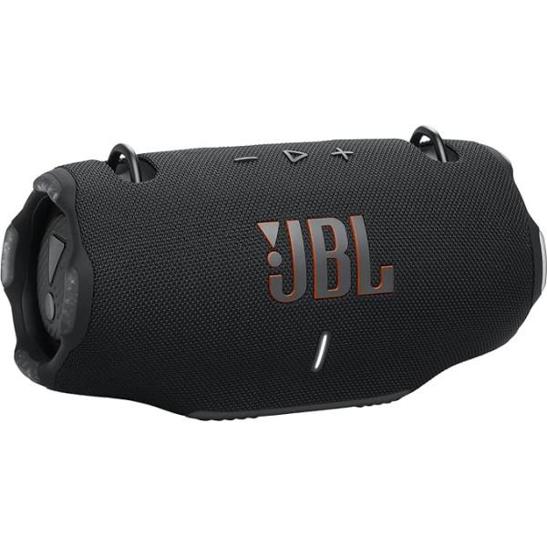 JBL Xtreme 4 Music Box melnā krāsā - pārnēsājams Bluetooth skaļruņu skaļrunis ar dziļiem basiem, AI skaņas pastiprinātāju un iebūvētu barošanas bloku - ūdens un putekļu izturīgs - 24 darbības laiki