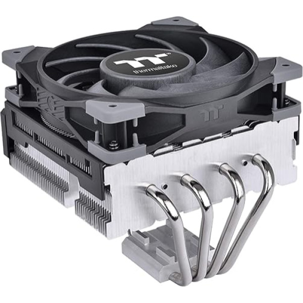 Thermaltake Toughair CL-P073-AL12BL-A 110 140W TDP Top-Flow CPU dzesētājs 120mm 2000RPM augsta statiskā spiediena PWM ventilators ar augstas veiktspējas vara siltumvadiem