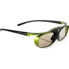 Hi-Shock DLP Pro Lime Heaven | DLP Link 3D Aktive Brille für 3D DLP Beamer von Acer, BenQ, Optoma, Viewsonic | kompatibel mit PPA5610 / E4W [96-200 Hz | Akku | 32g | papildu svars]