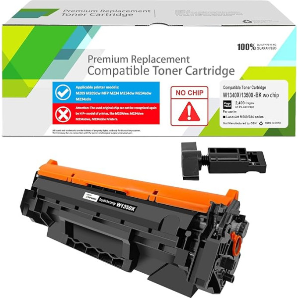 TOPRINT [bez mikroshēmas, ar profesionāliem rīkiem] 135X W1350X (135A W1350A) saderīgs tonera kasetne 2400 lappušu lielas ietilpības M209 M209dw M234 M234dw M234sdw M234sdw M234sdw M234sdw M234sdn printeriem