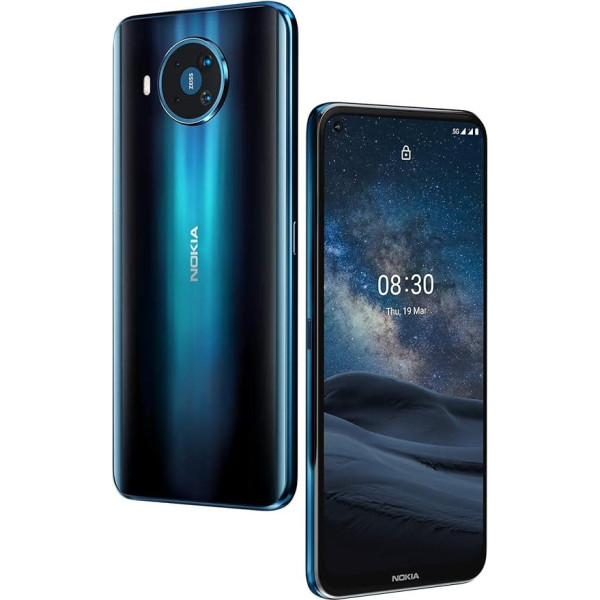 Nokia 8.3 5G Zeiss Quad Camera 17cm displejs, 5G savienojamība, Android One, Qualcomm SnapdragonTM, Dual SIM, Polar Night