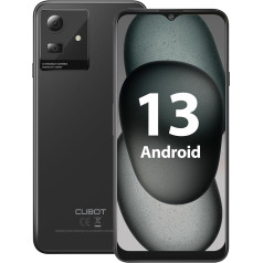 CUBOT Note 50 viedtālrunis bez līguma Android 13 Mobilais tālrunis lēts (2023), Octa-Core 16GB RAM/256GB ROM 4G Dual SIM bez SIM kartes, 6,56 collu HD+ displejs, 5200 mAh, 50 MP kamera, NFC/Fingerprint/OTG