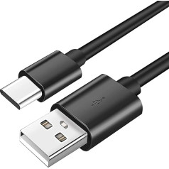 Aiivioll USB C lādēšanas kabelis Marshall austiņām austiņu USB A uz C tipa rezerves ātrās uzlādes kabelis (1 m)