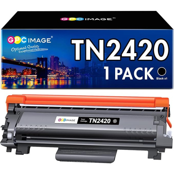 GPC IMAGE TN2420 TN-2420 Kompatible für Toner Brother MFC L2710DW TN2410 TN 2410 für L2710DW MFC-L2710DN HL-L2350DW HL-L2375DW MFC-L2750DW HL-L2310D MFC-L2730DW HL-L2370DN Tray (Schwarz)