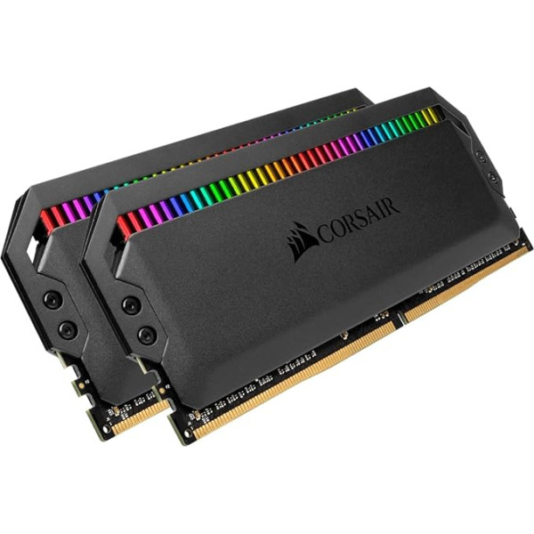 CORSAIR Dominator Platinum RGB 32GB (2x16GB) DDR4 4000 (PC4-32000) C18 1.35V AMD optimizēta galddatora atmiņa - melna