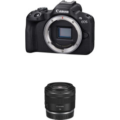 Canon EOS R50 sistēmas kamera + Canon RF 24 mm F1.8 objektīvs