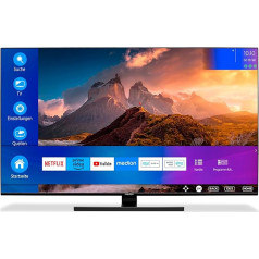 MEDION X15528 (MD 30962) 138,8 cm (55 collu) QLED televizors (Smart TV, 4K, Dolby Vision HDR, Dolby Atmos, Netflix, Prime Video, PVR, Bluetooth, MEMC, Micro Dimming)