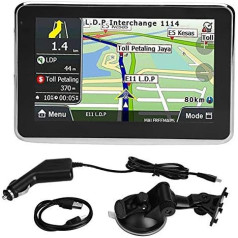 5 collu GPS navigācijas ierīce Touch Screen 256MB 8GB universāla karte automašīnas kravas automašīnas MP3 FM Eiropa / mūža kartes / fāzes satiksme / fāzes autostāvvieta / autovadītāja brīdinājumi / automātiskā balss auto elektronika