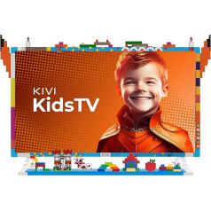 KIVI KidsTV 32'' Smart TV Android FHD; ar balss palīgu; UV2A panelis; saderīgs ar HBO, Disney+, Netflix, YouTube Kids