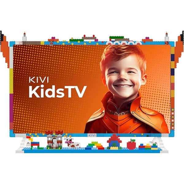 KIVI KidsTV 32'' Smart TV Android FHD; ar balss palīgu; UV2A panelis; saderīgs ar HBO, Disney+, Netflix, YouTube Kids