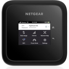 NETGEAR Nighthawk M6 (MR6150), 5G maršrutētājs SIM karte WiFi 6, portatīvais 5G LTE modema maršrutētājs, mobilais WLAN SIM kartes maršrutētājs mājoklim, 4G/5G Hotspot, īpaši ātrs, līdz 2,5 Gbps