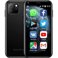 Super mazs viedtālrunis, 3G Dual SIM mobilais tālrunis, 1GB RAM, 8GB ROM Android 6.0, atbloķēts bērnu tālrunis, kabatas tālrunis, 2,5 collu tālrunis, mazākais tālrunis pasaulē (zaļš)