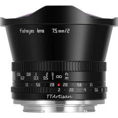 TTARTISAN 7.5 mm F2.0 APS-C Fisheye objektīvs ar manuālu fokusēšanu Sony E montāžai