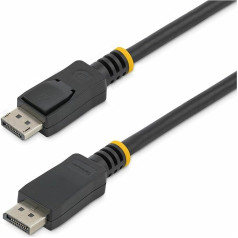 StarTech. com 3 m DisplayPort DP 1.2 kabelis ar fiksatoru (vīriešu/vīriešu) - 4 K DISPLPORT10L kabelis - melns