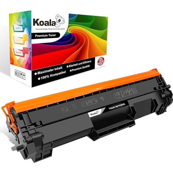 Koala 142A (bez mikroshēmas, ar profesionāliem rīkiem) saderīgs Laserjet tonera kārtridžs, kas aizstāj HP 142A W1420A Laserjet MFP M139w M140w M110w M110 M110 M140 M139 printerim - melns