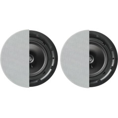 Q ACOUSTICS Q Install QI80C Profesionāls dekenlautsprečers (20,3 cm, apaļš), Schwarz