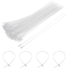 iepirkumu karte Kabelbinder, selbstsichernd, lang, Nylon, 300 mm, 21,8 kg, Weiß, 250 Stück