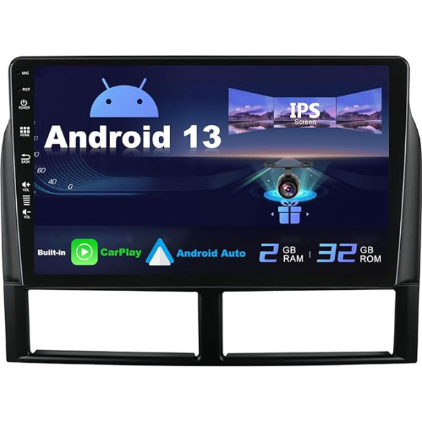 SXAUTO Android 12 IPS auto radio Jeep Grand Cherokee WJ (1998-2004) - Iebūvēts CarPlay / Android Car - Bezmaksas atpakaļgaitas kamera - 2G + 32G - Vadāms no stūres DAB Fast Boot WiFi DSP - 2 DIN 9