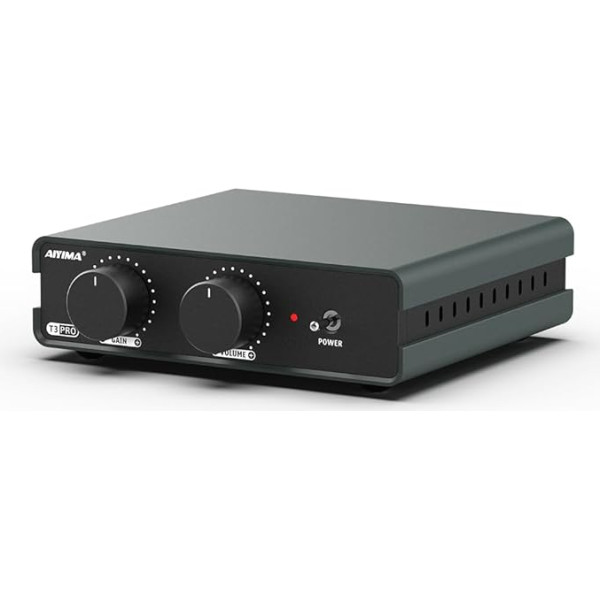 AIYIMA T3PRO MM/MC RIAA Phono-Vorverstärker für Plattenspieler/Schallplattenspieler/Heimverstärker, professionaleller Phonographen-Vorverstärker mit Verstärkungs- und Lautstärkeregelung und AC-Netzteil