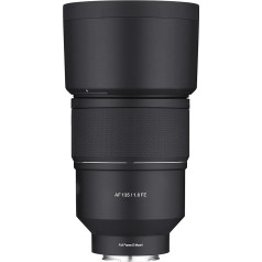 Samyang 135mm F1.8 AF pilnkadra automātiskās fokusēšanas telefoto objektīvs Sony E montāžas kamerām, melns (SYIO13518-E)