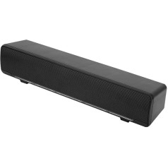 Yosoo Health Gear PC SoundBar skaļrunis, USB vadu datora skaļrunis ar 3,5 mm Aux, pārnēsājams stereo skaļrunis TV, datora, klēpjdatora, darbvirsmas, mobilā tālruņa, planšetdatora (melns)