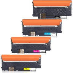 CLT-404S P404C für Toner Samsung C480W Xpress SL C480FW C480 C480FN C430 C430W C48X CLT-K404S CLT-Y404S CLT-C404S CLT-M404S (Schwarz Cyan Gelb Magenta, 4 vnt.)